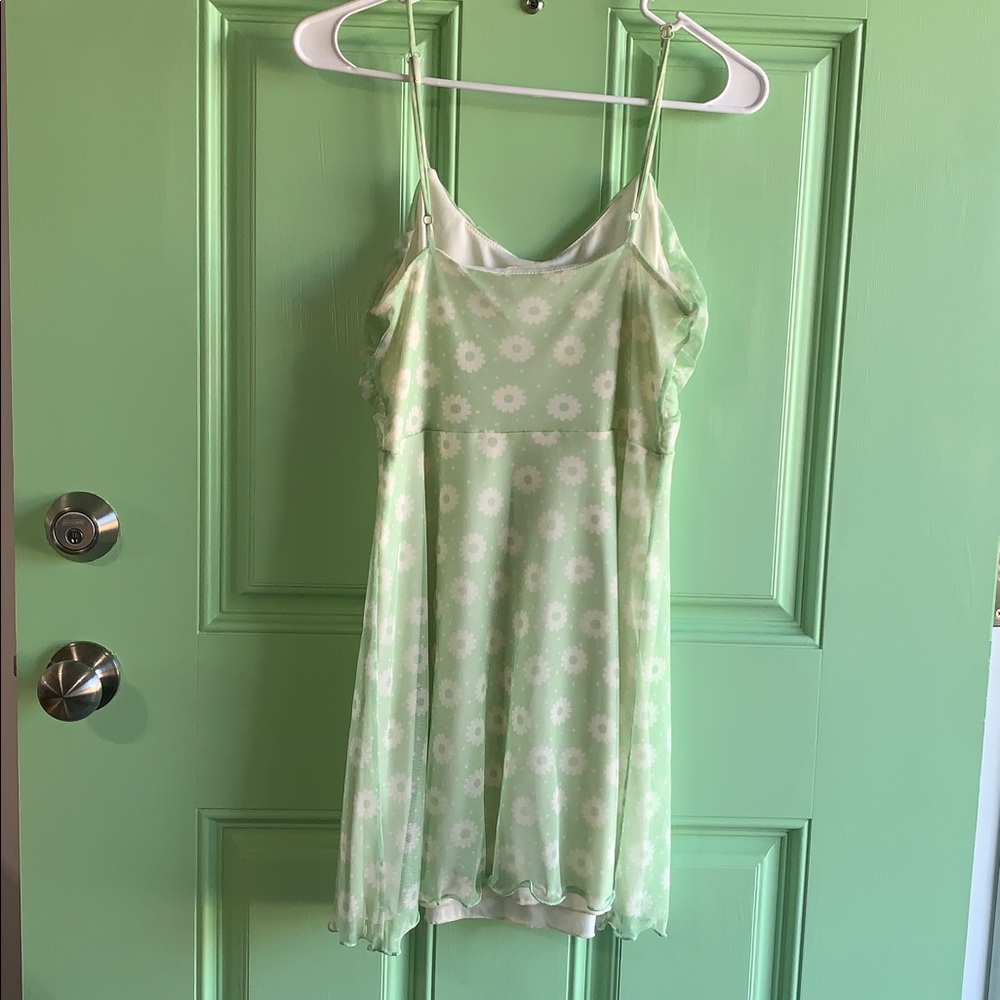 Altar’d State Women’s Light Green Floral Dress - size Small - Picture 4 of 5